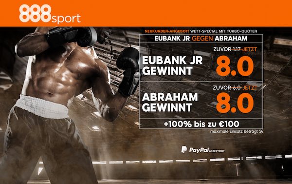 Beispiel erhöhter Quoten bei 888sport