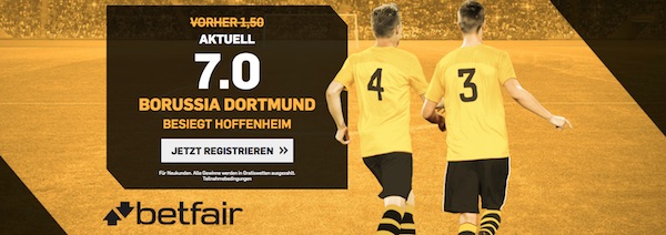 Borussia Dortmund gegen Hoffenheim bei Betfair