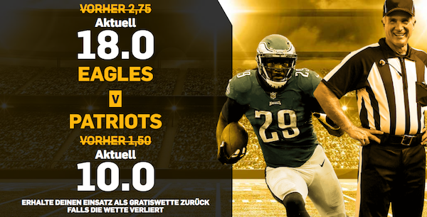 Super Bowl: Top Quoten bei Betfair