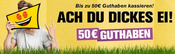 Bis zu 50€ bei der Interwetten Osterpromo