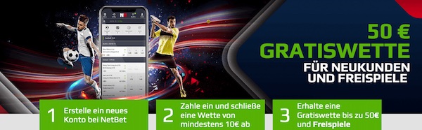 NetBet Bonus als Gratiswette