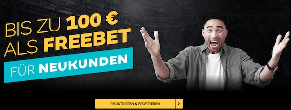 100% bis 100€ Freebet für Merkur Sports Neukunden