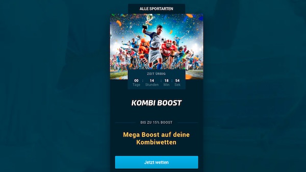 Kombi Boost von Mybet