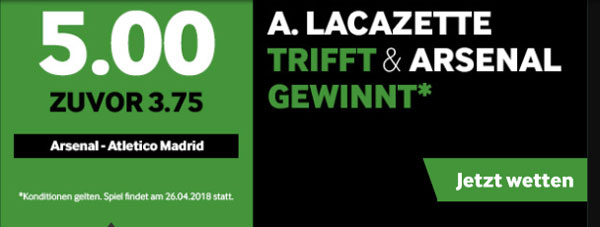 Boost Betway Arsenal Atletico