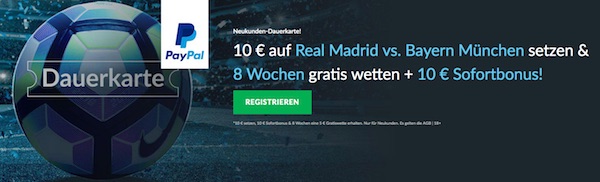 BetVictor Dauerkarte zu Real-Bayern