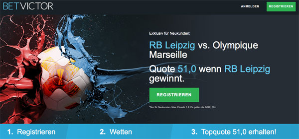 Quotenboost Liepzig Marseille Europa League
