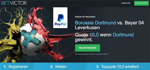 quotenboost leverkusen dortmund betvictor