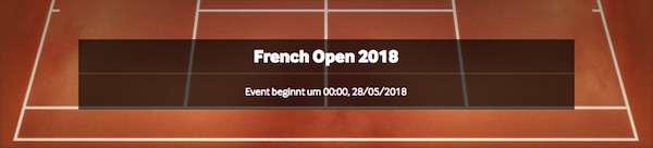 French Open Wetten bei Betway
