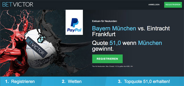 Quotenboost Bayern Frankfurt DFB Pokal