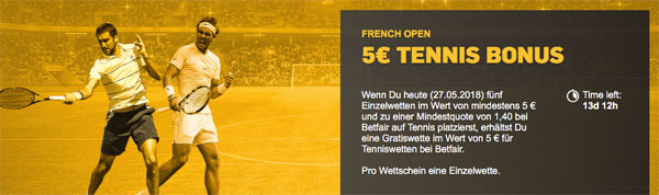 Tennis Wetten Betfair French Open