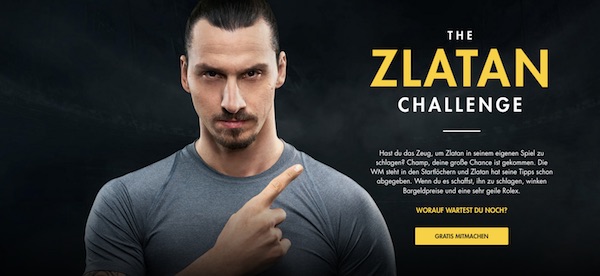 WM Gewinnspiel bei Bethard: Die "Zlatan Challenge"