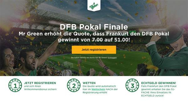mr green quotenboost dfb pokal