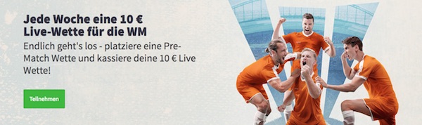 Live Wetten Aktion von Betsson
