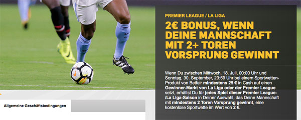 Betfair Wette Premier League