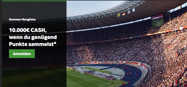 Betway Rangliste Sommer Wetten
