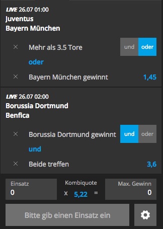 NEO.bet: Ein Beispiel zur Personal Bet
