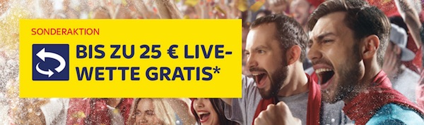 SkyBet: 25€ Guthaben für eine Live Wette zu Juve-Bayern erhalten