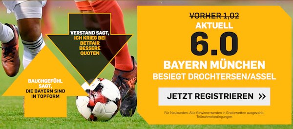 Betfair Boost zum DFB Pokal