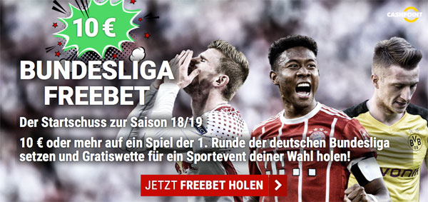 Cashpoint Wette Bundesliga Auftakt