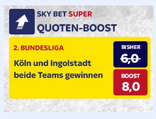 SkyBet Quote 8.0 wenn Köln und Ingolstadt siegen