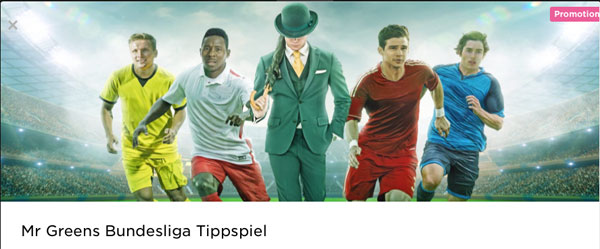 Mr. Green Wette Bundesliga Tippspiel