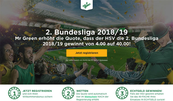 Mr. Green Quotenboost Wette