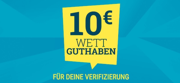 Sicher dir eine 10€ Freiwette bei sportwetten.de