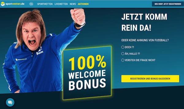 Sportwetten.de Bonus bis zu 50 Euro für Neukunden