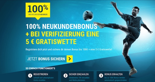 100+5€ Neukundenbonus von sportwetten.de