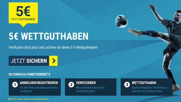 5€ Wettguthaben bei sportwetten.de