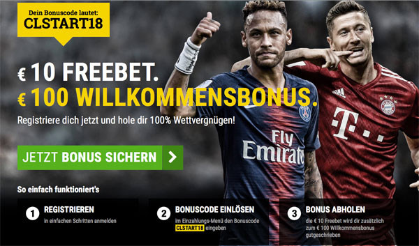 Top Quote bei Cashpoint Wette