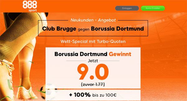 888sport Wette Quotenboost Fußball