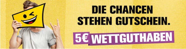5€ Gratis Wettguthaben bei Interwetten