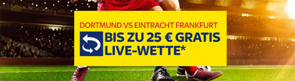 SkyBet Wette Dortmund gegen Frankfurt