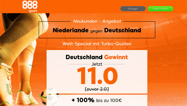 Quotenboost Wette Deutschland Sieg