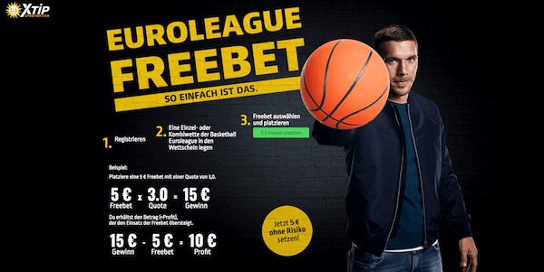 XTiP schenkt dir 5€ Guthaben zur Basketball EuroLeague