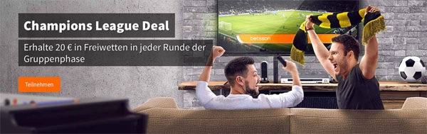Betsson Champions League Wette