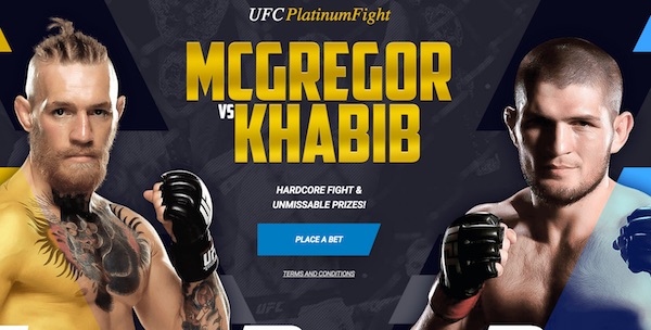1xbet: Auf Khabib-McGregor wetten und bei Verlosung absahnen