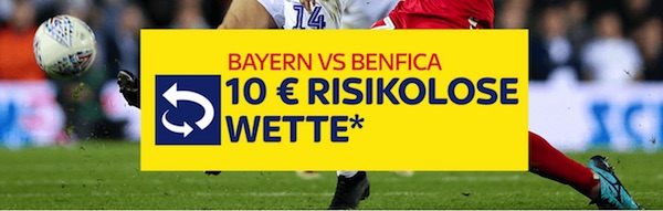 SkyBet: Wette ohne Risiko zu Bayern-Benfica
