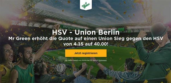 Top Quote bei HSV gegen Berlin