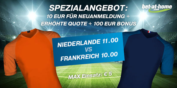 Niederlande Frankreich Wette Bet at Home