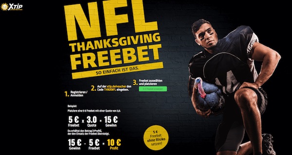 XTiP Wettguthaben ohne Einzahlung zur NFL