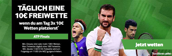 Betway Tennis Wette ATP Finals