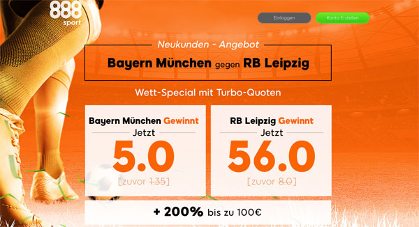 Bayern Leipzig Wette 888sport