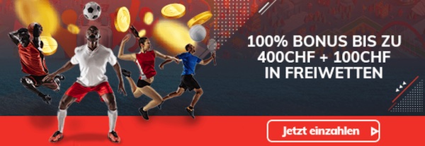 400 CHF Bahigo Bonus plus 100 CHF Freebet