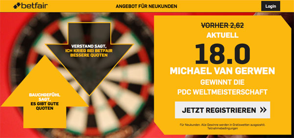 Betfair Wette Darts Championship