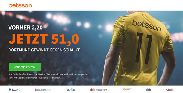 Betsson Wette Dortmund Spiel