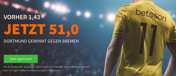Betsson Bonus BVB Bremen