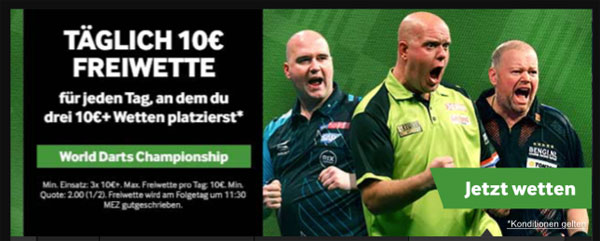 Darts WM Betway Wette