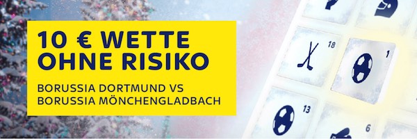 BVB-Gladbach: 10€ Wette ohne Risiko bei Skybet